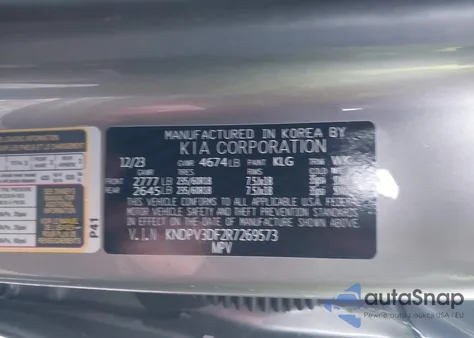 2024 Kia Sportage Ex z USA, uszkodzony, nr VIN KNDPV3DF2R7269573